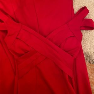Red long dress sz S